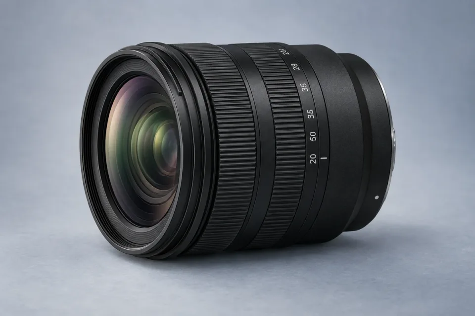AI-generated conceptual illustration for Sigma 20-60mm F2.8-4 DG Contemporary; appearance may differ from the actual product
