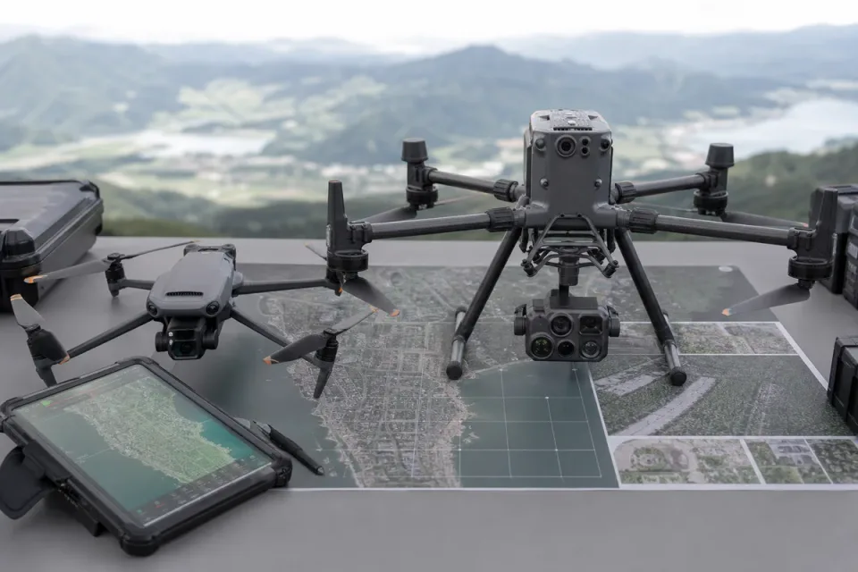 Editorial illustration for DJI Air 3S vs Mavic 3 Pro for Aerial Imaging