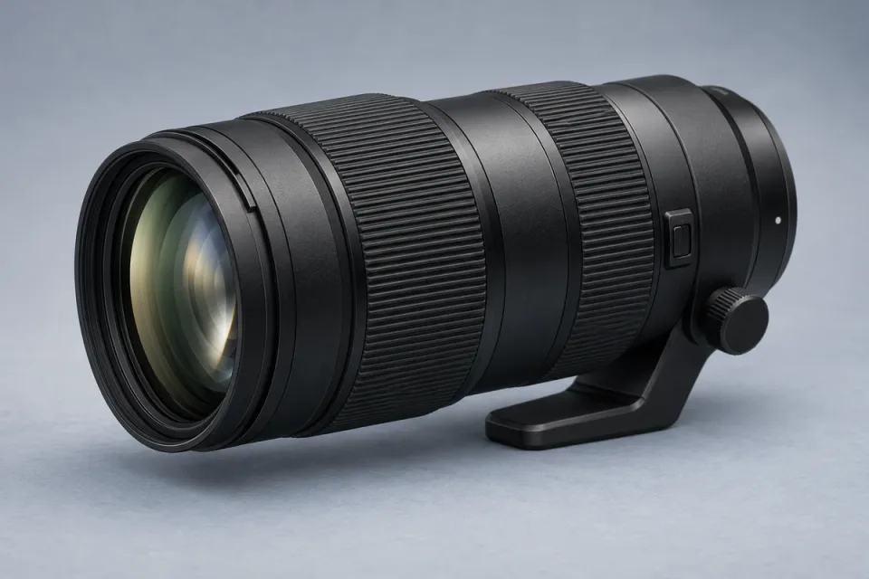 AI-generated conceptual illustration for Sigma 50-120mm F2.8 DC OS Contemporary Fujifilm X; appearance may differ from the actual product