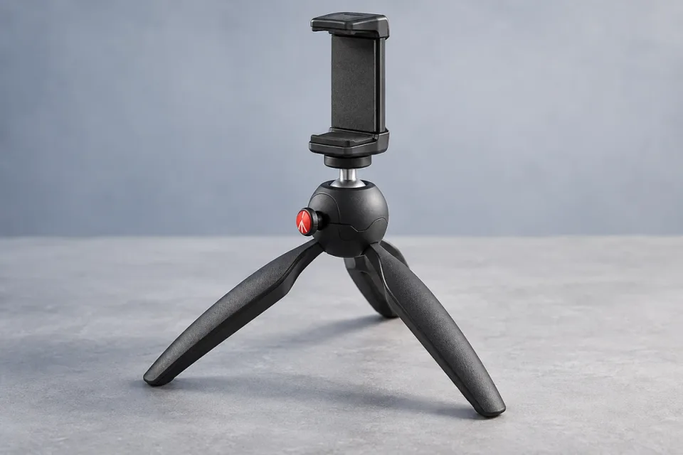 AI-generated conceptual illustration for Manfrotto PIXI MKPIXICLMII-BK; appearance may differ from the actual product