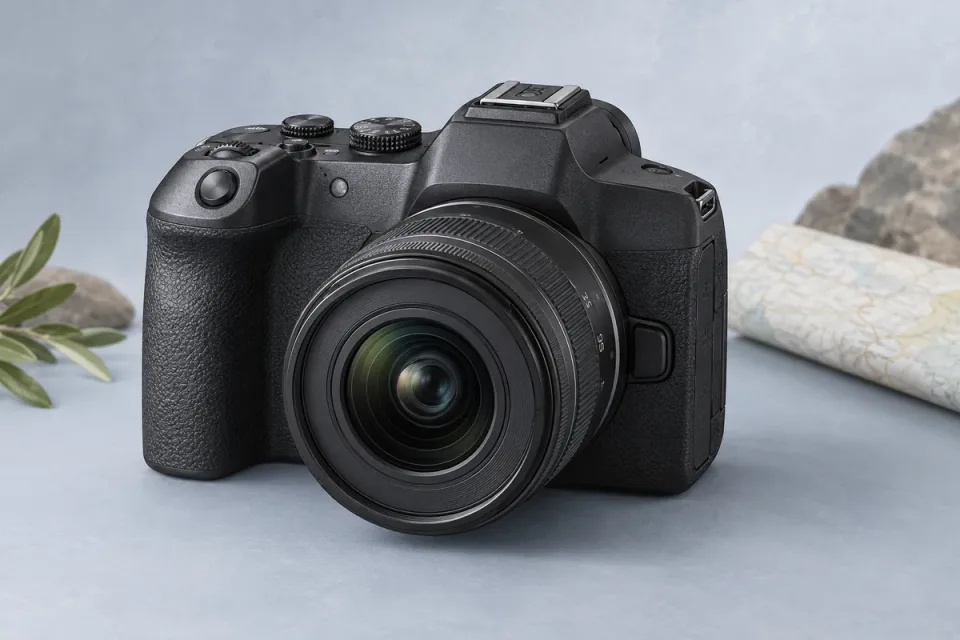 AI-generated conceptual illustration for Canon EOS R8 Mark II RF24-50mm Kit; appearance may differ from the actual product
