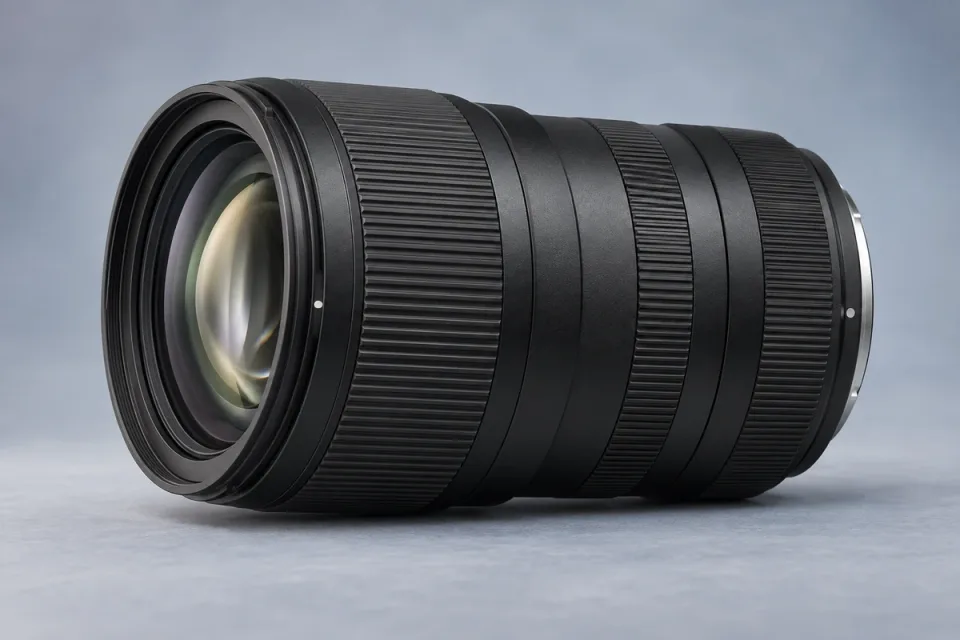 AI-generated conceptual illustration for Sigma 16-300mm F3.5-6.7 DC OS Contemporary Nikon Z; appearance may differ from the actual product