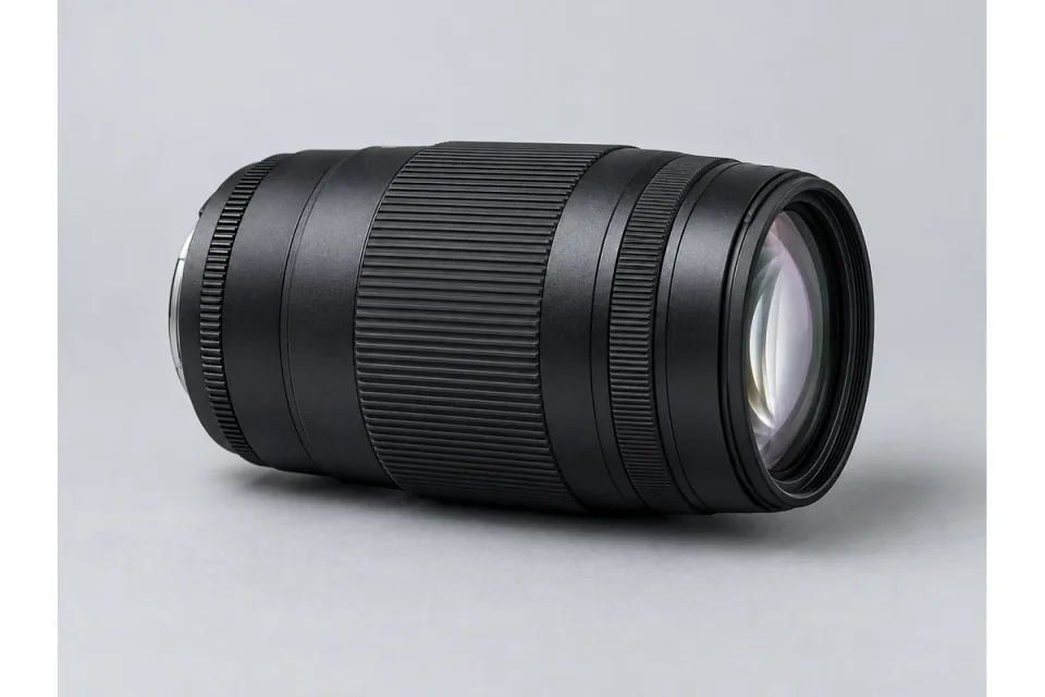 AI-generated hyperrealistic conceptual illustration for Sigma 50-120mm Fujifilm X; approximate appearance, not an exact product photograph