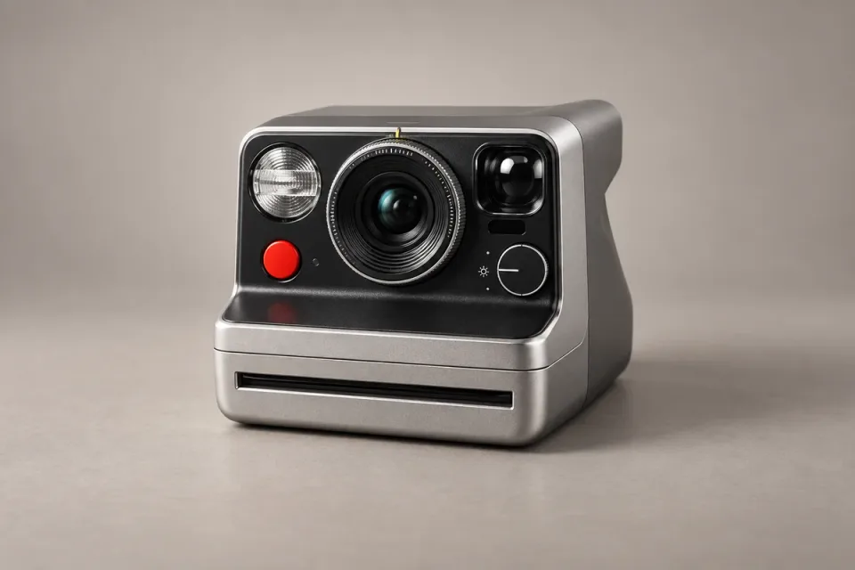AI-generated editorial illustration of Polaroid Mod; approximate appearance