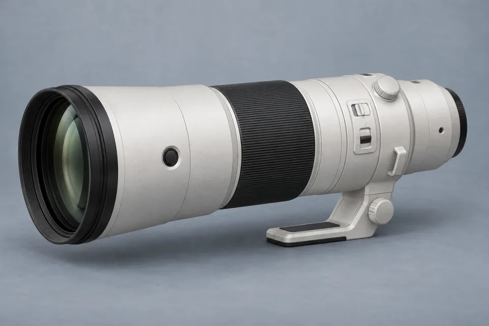 AI-generated conceptual illustration for Fujifilm Fujinon XF400mmF4.5 R LM OIS WR; appearance may differ from the actual product