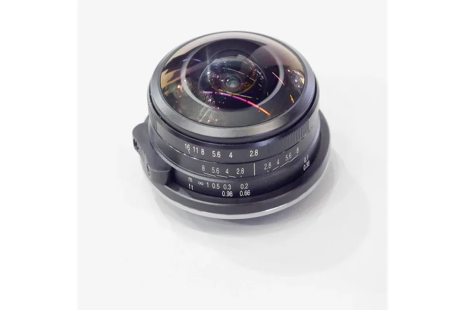 Laowa 4mm f/2.8 Micro Four Thirds fisheye lens photographed at Photokina 2018
