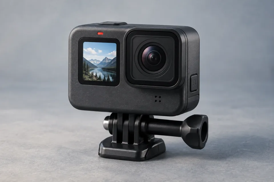 AI-generated conceptual illustration for GoPro HERO (2024); appearance may differ from the actual product