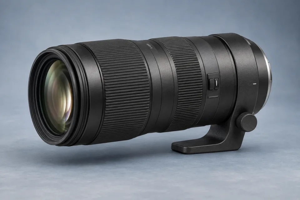AI-generated conceptual illustration for Sigma 50-120mm F2.8 DC OS Contemporary Canon RF; appearance may differ from the actual product