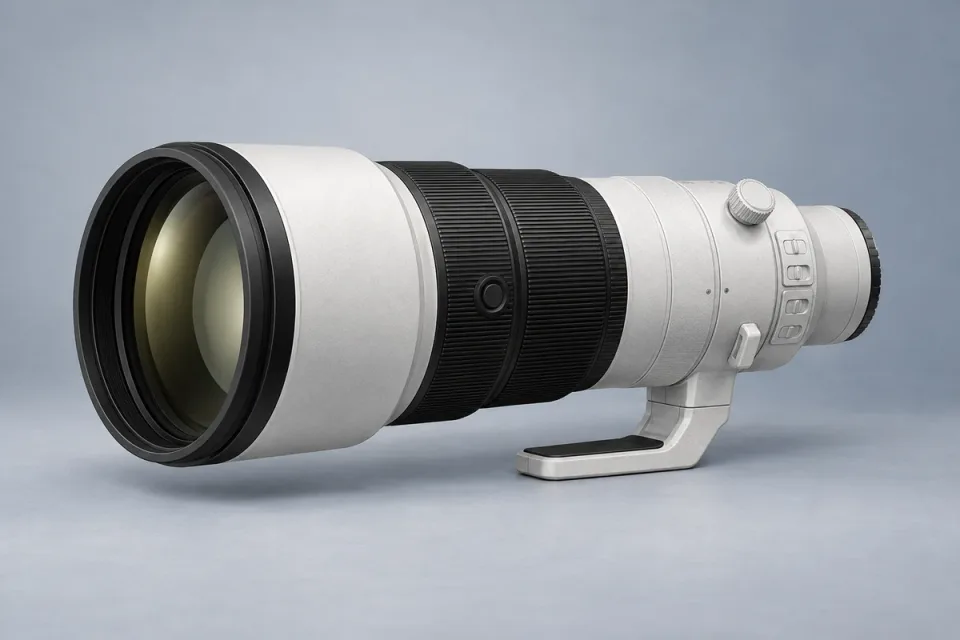 AI-generated conceptual illustration for Sony FE 600mm F6.3 GM OSS; appearance may differ from the actual product