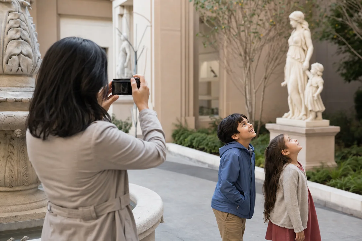 Editorial illustration for Best Cameras for Family Travel