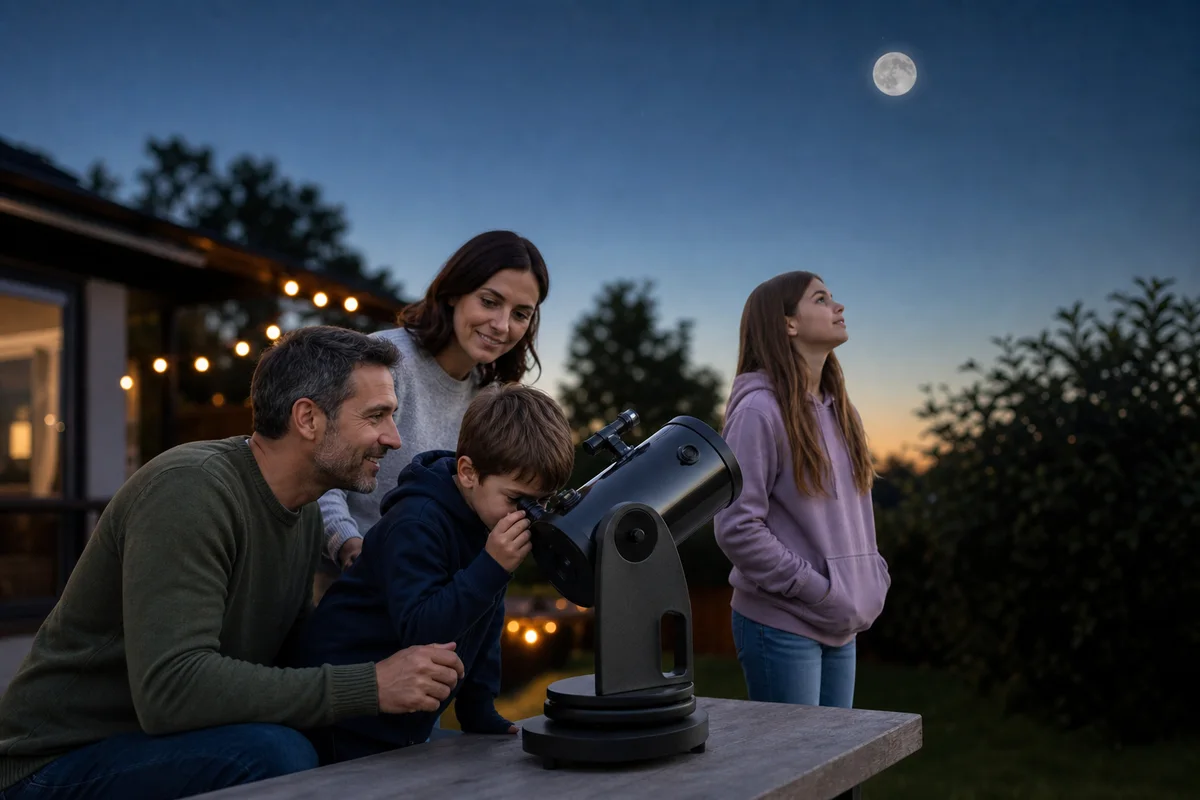 Editorial illustration for Best Beginner Telescopes for the Moon and Planets