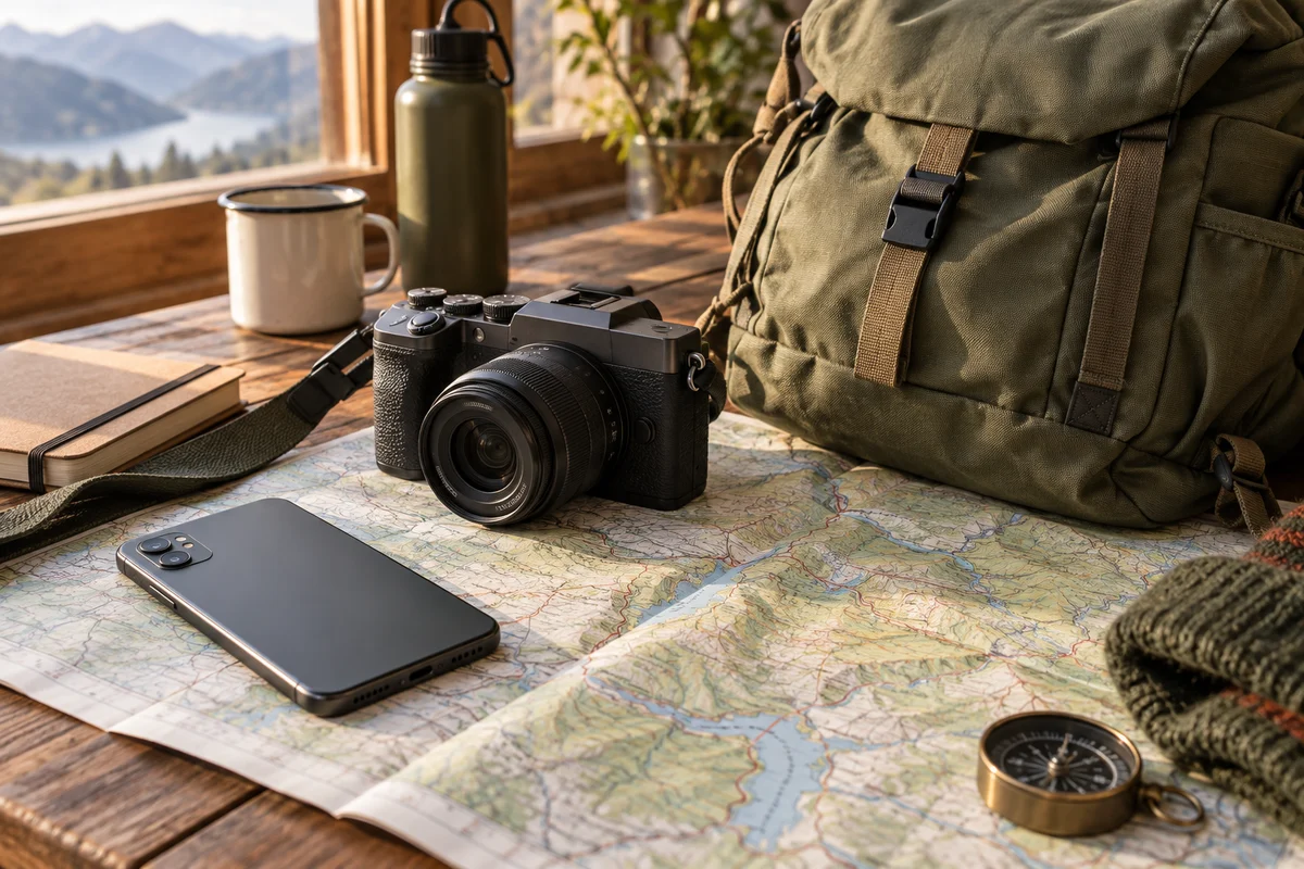 Editorial illustration for choose what to carry, not a product test photograph.